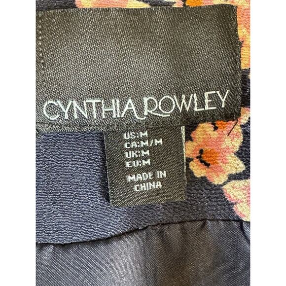 Cynthia Rowley Floral Blazer, Blue Multi, Sz: M, 70-03 - Picture 5 of 15